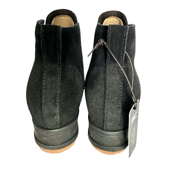 NWT Sorel Evie leather suede bootie black ankle boots waterproof winter 7.5