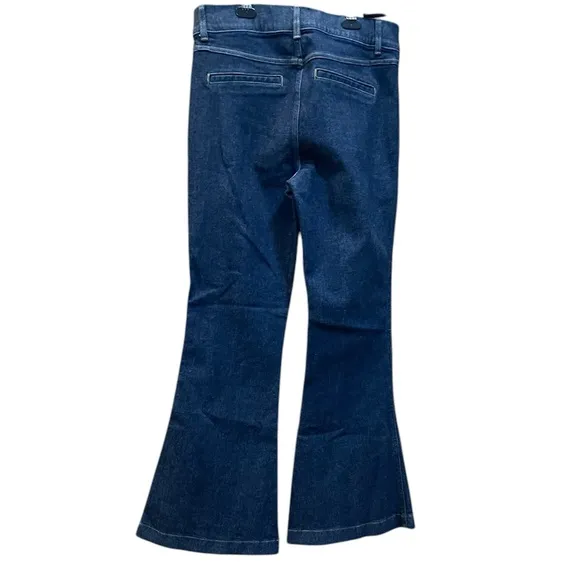 NWT SPANX Pintuck Flare Jeans | Raw Indigo | Size L (10-12 | Sculpting High Rise