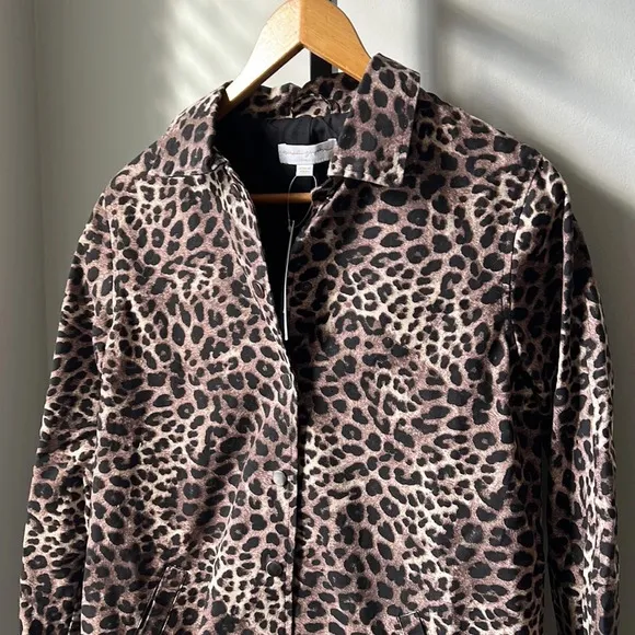 NWT Spiritual Gangster leopard print coat jacket XS