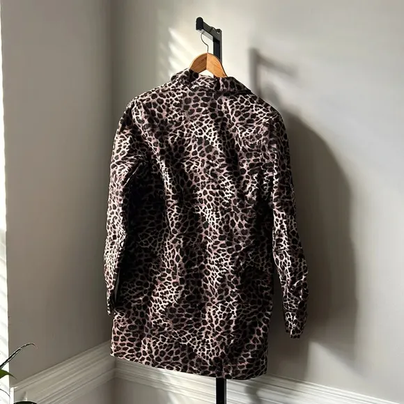 NWT Spiritual Gangster leopard print coat jacket XS