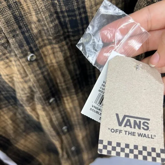 NWT Vans Men's Cotton Yellow &amp; Black Hooded Sweatshirt Size S