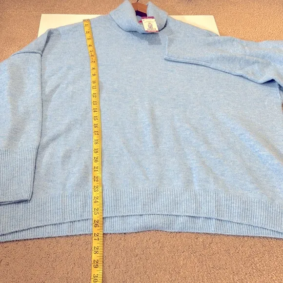 NWT Vince Camuto Light Blue Turtleneck SuperSoft Sweater Size XXL