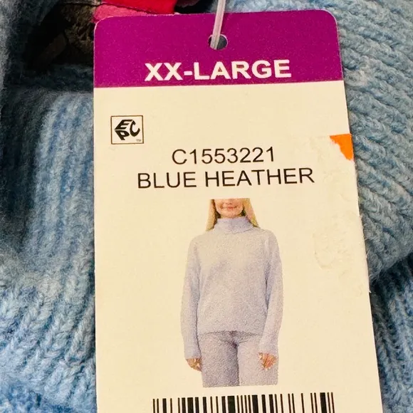 NWT Vince Camuto Light Blue Turtleneck SuperSoft Sweater Size XXL