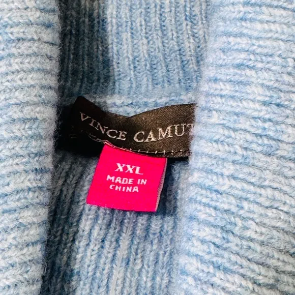 NWT Vince Camuto Light Blue Turtleneck SuperSoft Sweater Size XXL