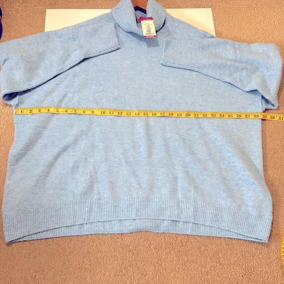 NWT Vince Camuto Light Blue Turtleneck SuperSoft Sweater Size XXL