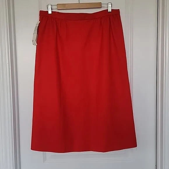 NWT Vintage Pendleton Wool Midi Skirt, VTG Size 30 (14)