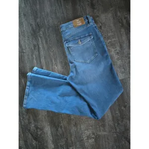 NWT We The Free Varsity Blues Flare Jeans - 31 waist