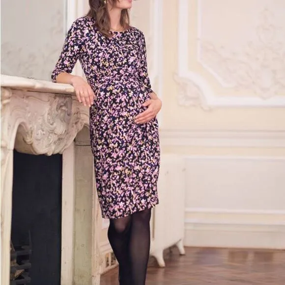 NWT HOST PICK Seraphine Smart Stretch Jersey Maternity &amp; Nursing Dress 8