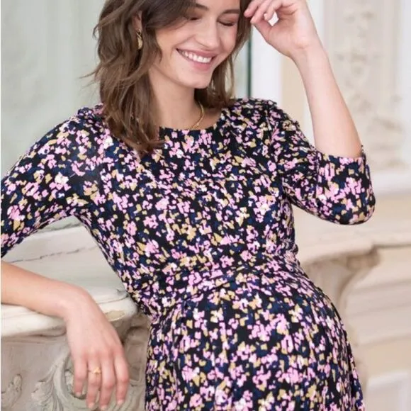 NWT HOST PICK Seraphine Smart Stretch Jersey Maternity &amp; Nursing Dress 8