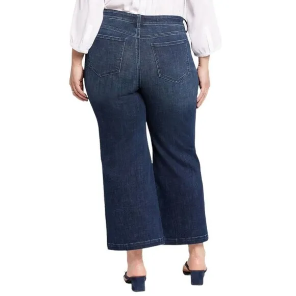 NYDJ Teresa Jeans  Womens Size 24W  NWOT  Wide Leg Ankle Lift Tuck Jeans