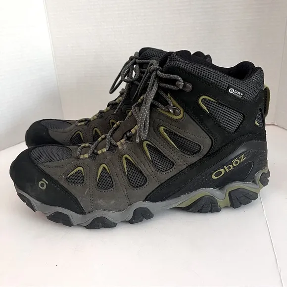 Oboz Sawtooth II Waterproof Mid Hiking Boots Mens 14 Grey Waterproof Gorpcore