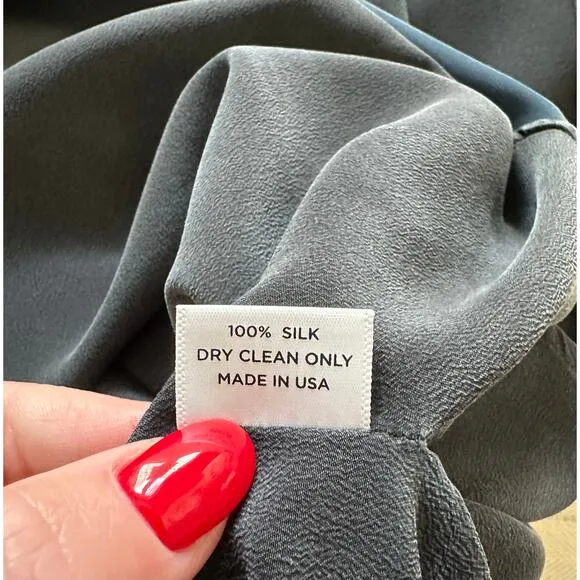 Ocean   Main - Navy and Teal Boatneck Silk Caftan - 1X