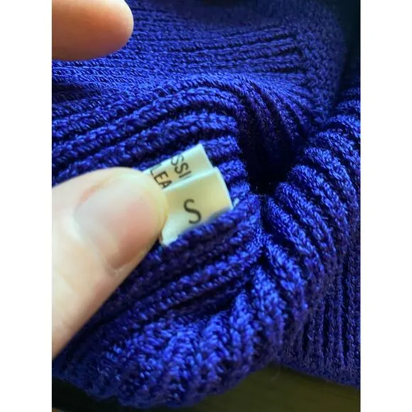 Old Money Ann Caron Heritage Purple Womens Small Vintage Retro Coquette Sweater