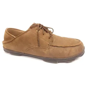 Olukai Mens Hamakua Poko Shoes Brown Leather Casual Lace Up Size 13