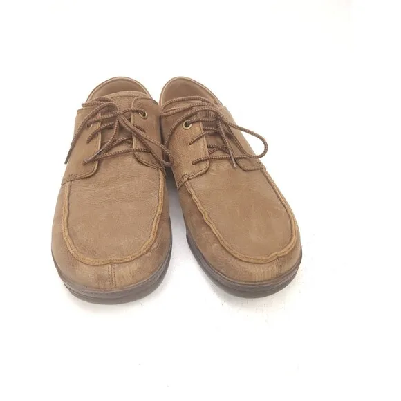 Olukai Mens Hamakua Poko Shoes Brown Leather Casual Lace Up Size 13