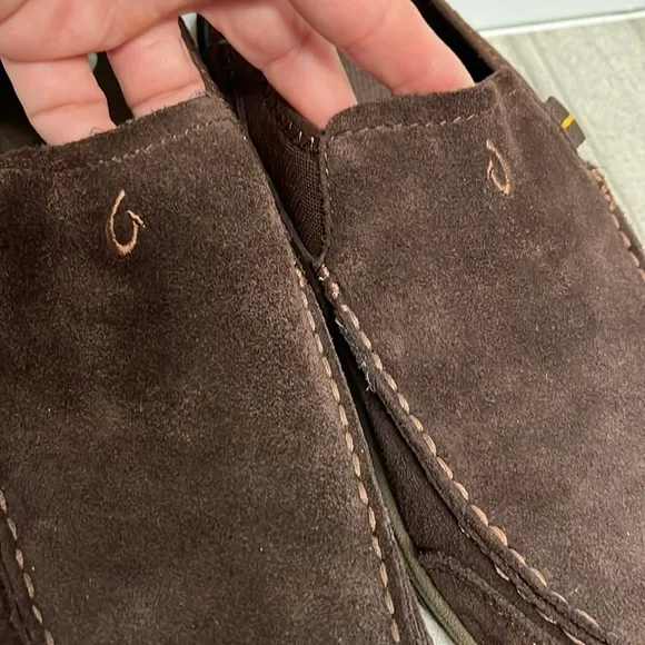 Olukai Men’s slip on leather mens suede shoes
