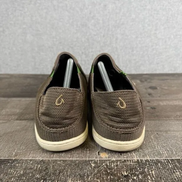 Olukai Nohea Mesh Slip On Shoes Mens 10 Brown  Loafers Sneakers Comfort