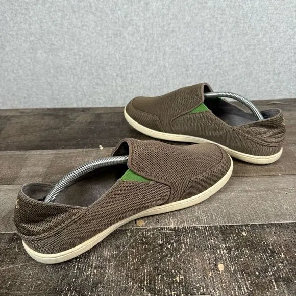 Olukai Nohea Mesh Slip On Shoes Mens 10 Brown  Loafers Sneakers Comfort