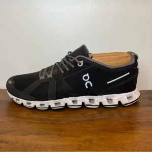 On | Cloud Running Shoes - Black White ; Womens 6