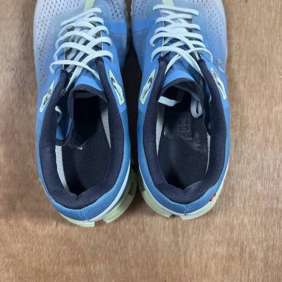 On Cloudflow 3.0 Sneakers Women Size 9 Blue White Light Running Comfort Shoes