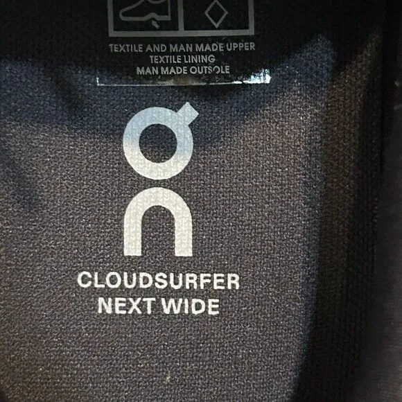 ON CLOUDSURFER Next Wide running athletic training lace up shoes sneakers sz8