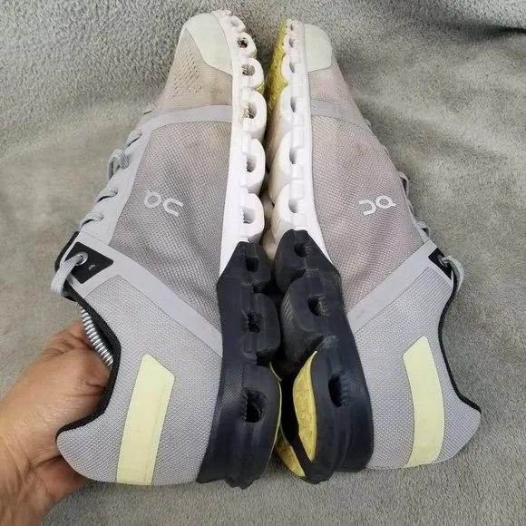 On Shoes Mens Size 11.5 Cloudflow Gray Lace Up Running Athletic Sneakers