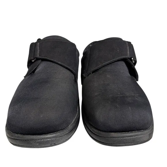 Orthofeet 525 Bismarck Stretch Orthotic Shoes Men's Size 13 XWide Black Soft SU