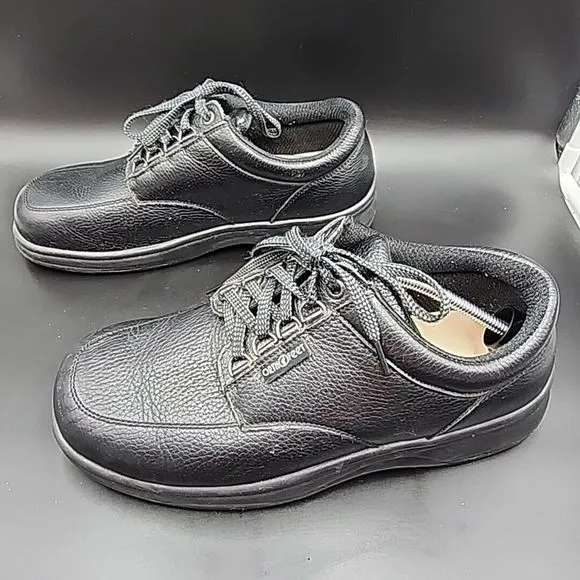 Orthofeet Pacific Palisades Black Low Top Men's Shoes 10.5 (4E) Wide