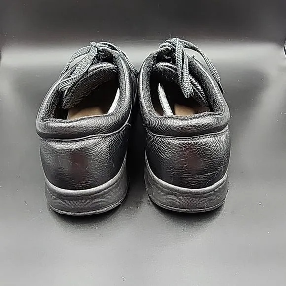 Orthofeet Pacific Palisades Black Low Top Men's Shoes 10.5 (4E) Wide