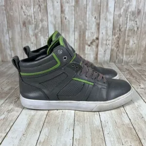 Osiris Raider Gray Green Perforated Leather‎ Skateboarding Shoes Mens 8
