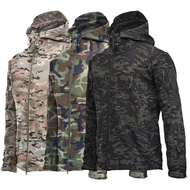 Outdoor Soft Shell Fleece Jacket – Windproof, Waterproof & Warm
