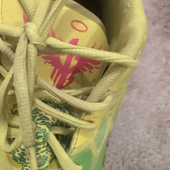 P u m a RICK &amp; MORTY Shoe Mens 11.5 Basketball Sneaker - Neon Two-Tone