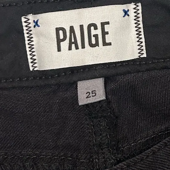 PAIGE Jimmy Jimmy Skinny Boyfriend Jeans | Vintage Black | Size 25