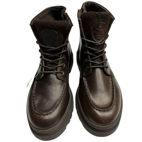 PAJAR Cyres Front Lace Leather Boots Size EU 42 Men's US 8.5-9 Women's US 10 NWT