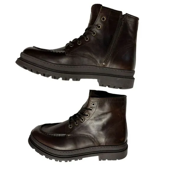 PAJAR Cyres Front Lace Leather Boots Size EU 42 Men's US 8.5-9 Women's US 10 NWT