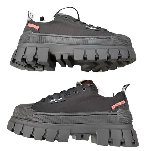 Palladium Women's Revolt LO TX Sneaker Boots Black / Black Size 6.5