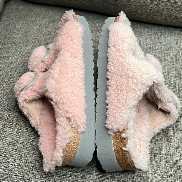 Papillio by Birkenstock Arizona Big Buckle Genuine Shearling Slide 6-6.5US 37EU