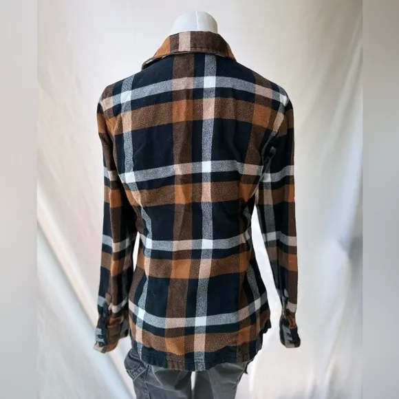 Patagonia Black and Brown Flannel Jacket
