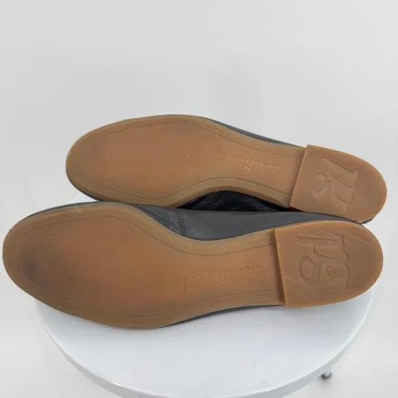 Paul Green shoes Adelle women's size 8 loafer ballet flat slop on black leather