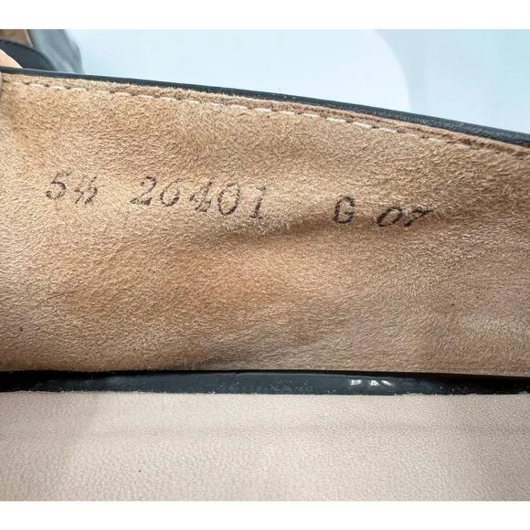 Paul Green shoes Adelle women's size 8 loafer ballet flat slop on black leather