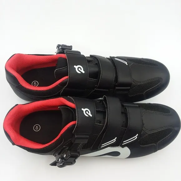 Peloton Cycling Shoes With Cleats Sz43 Men's 9.5-10 Women's 11  Black w/ Cleats