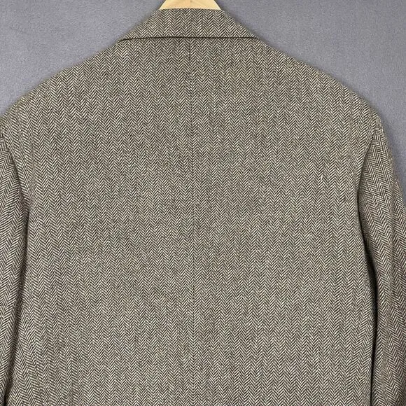 Pendleton Blazer Sport Coat Men 42L 2 Button Wool Jacket USA Herringbone