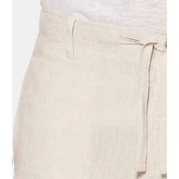 Perry Ellis NATURAL 100% LINEN Drawstring Beige Men's Pants NWT US 38