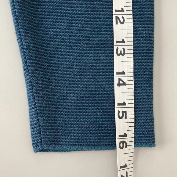 Peruvian Connection Teal Blue Pima Cotton Stretch Sheath Dress