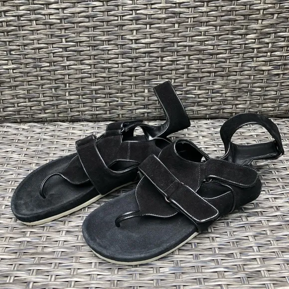 Pierre Hardy Suede Leather T-Strap Flat Sandal NEW