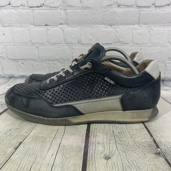 Pikolinos Sneakers Men 12 Cambil Blue Leather Casual Comfortable Shoes