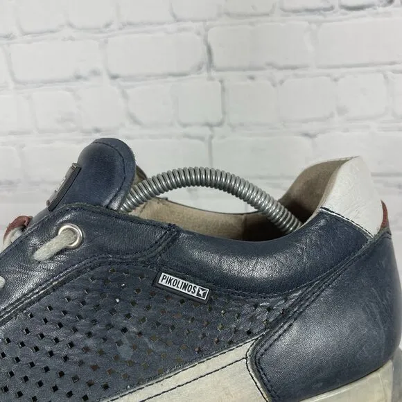 Pikolinos Sneakers Men 12 Cambil Blue Leather Casual Comfortable Shoes