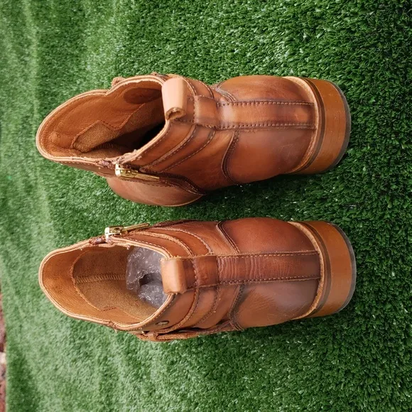 Pikolinos Womens Puertollano Flat Ankle Boots Buckle Brown Size 40EU, 9-9.5 US