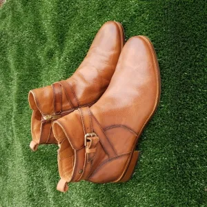 Pikolinos Womens Puertollano Flat Ankle Boots Buckle Brown Size 40EU, 9-9.5 US