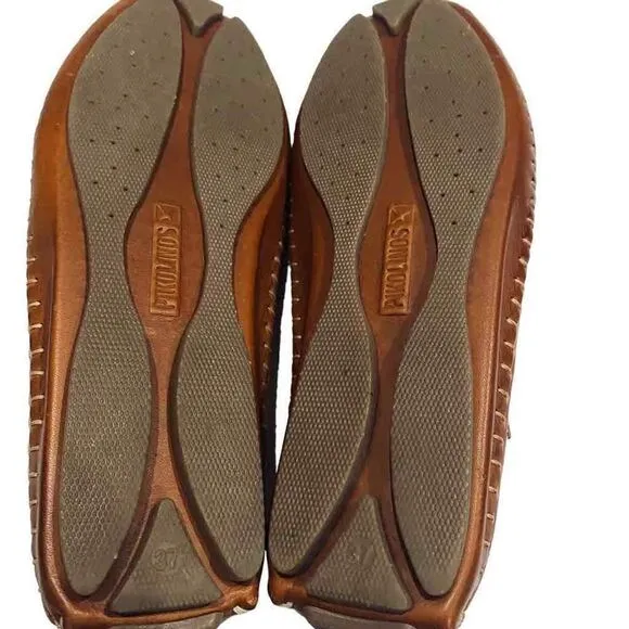 Pikolinos Sandra Brandy Flat Shoes Size 6